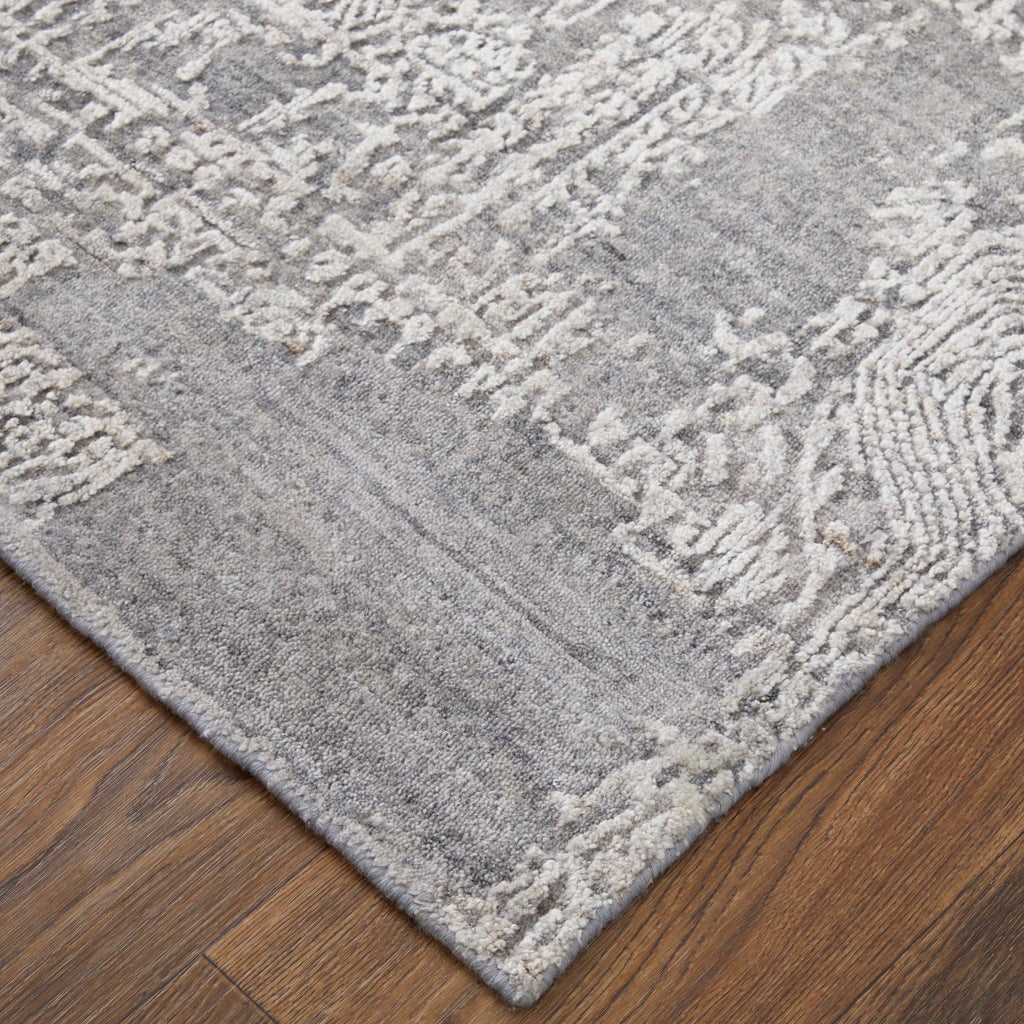 Eastfield Modern Abstract Gray Area Rug (12' x 15' / Pattern 5)