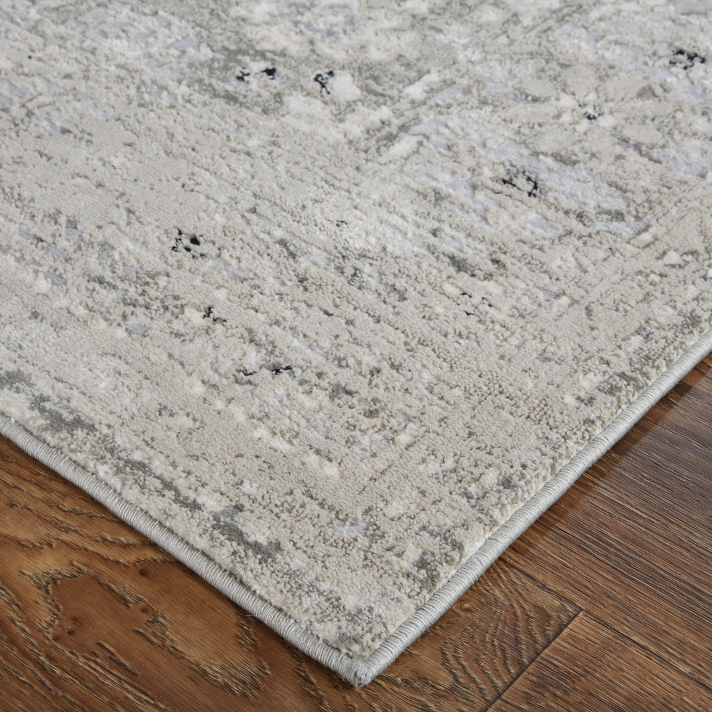 Macklaine Transitional Oriental Gray Silver Area Rug (8' x 10')