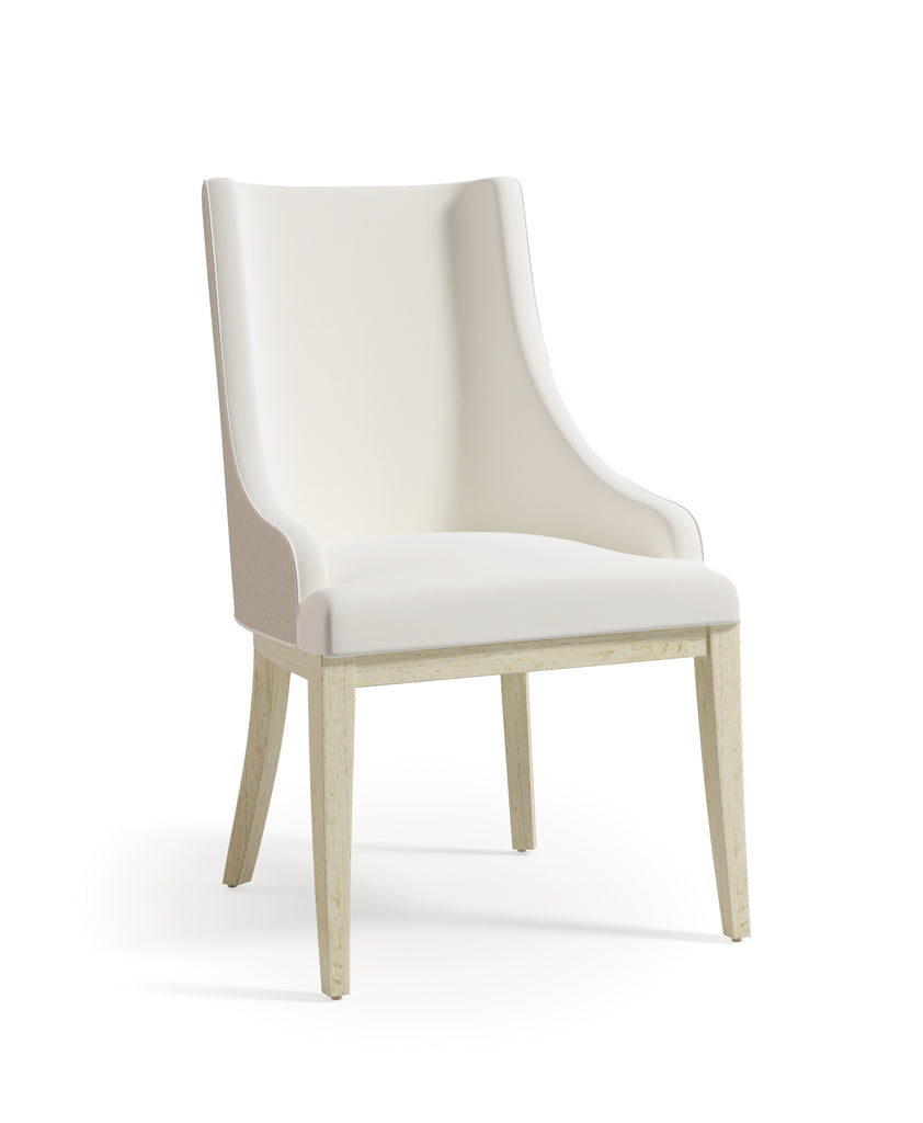 Aurora Upholstered Side Chair - Bleached Walnut