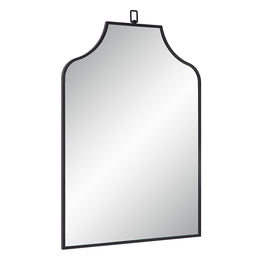 Breda 45" Tall Rectangular Arch Mirror, Matte Black