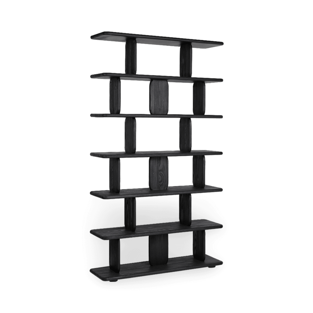 Jax 84" Tall Black Cubed Bookcase