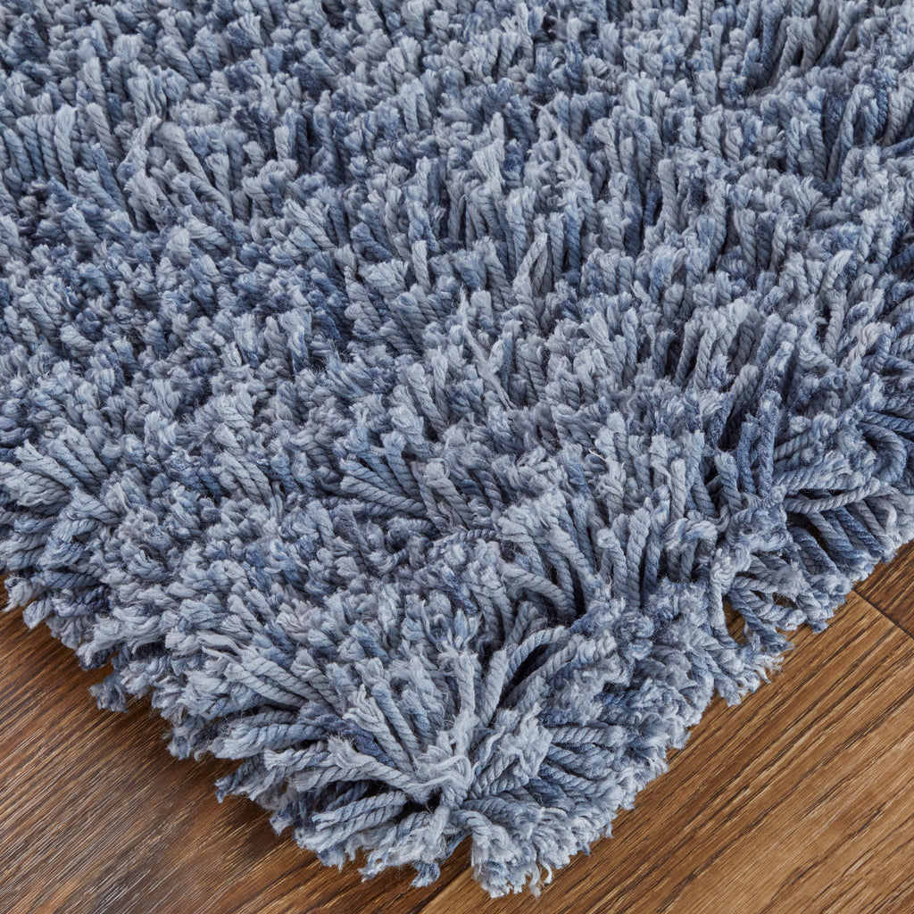 Stoneleigh Modern Solid Blue Area Rug (10' x 14')