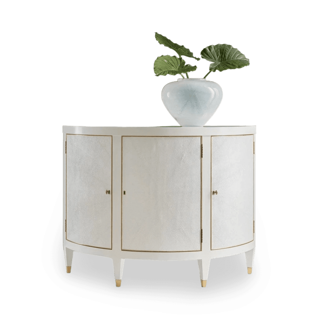 Shagreen Half Round Cabinet