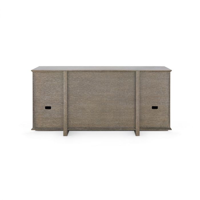 Watson 4-Drawer and 2-Door Cabinet, Light Mocha Shimmer Weave