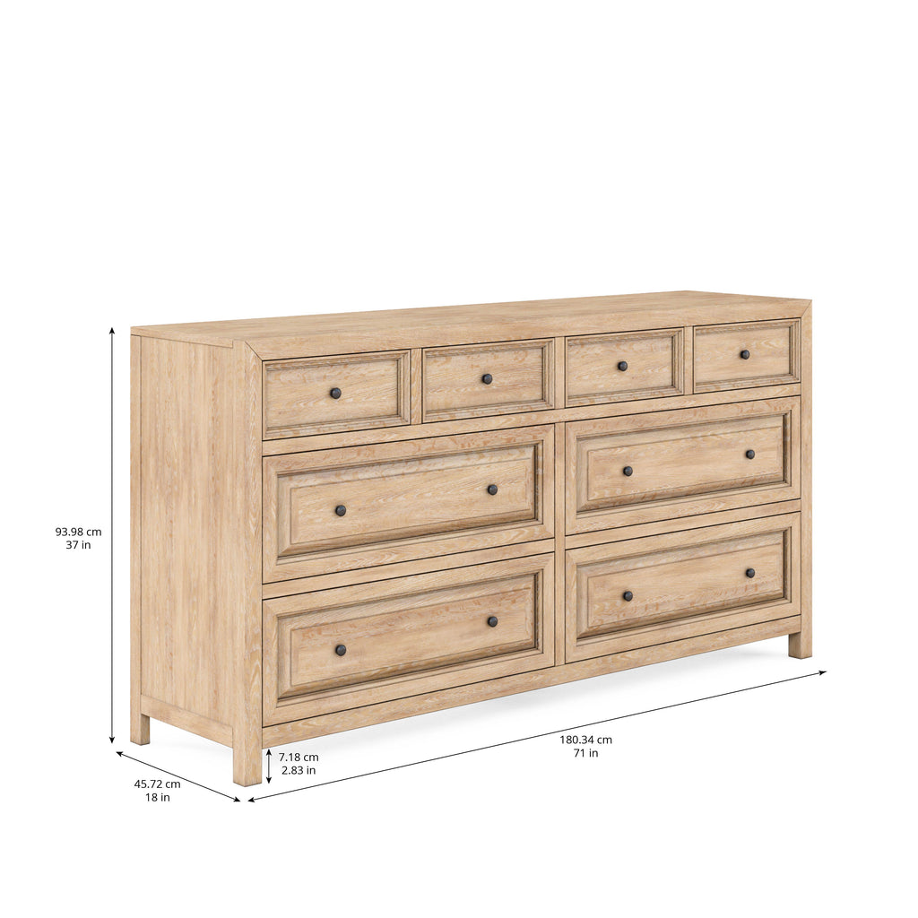 Post Eight Drawers Dresser