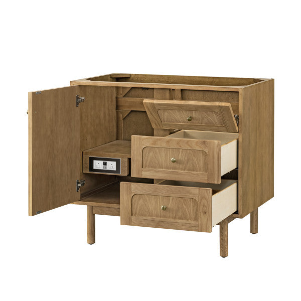 Laurent 36" Single Vanity Cabinet, Light Natural Oak