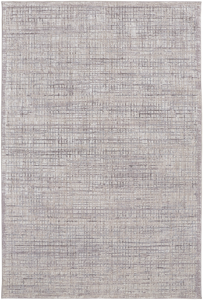 Lennon Transitional Abstract Taupe Ivory Area Rug (5' x 8')