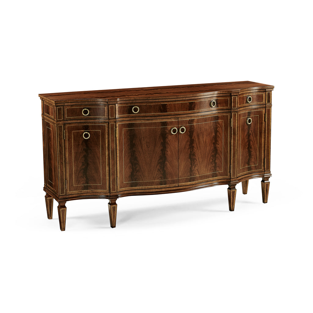 Buckingham Serpentine Mahogany Credenza