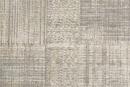 Aura Modern Abstract Gray Ivory Area Rug (2'10" x 7'10")