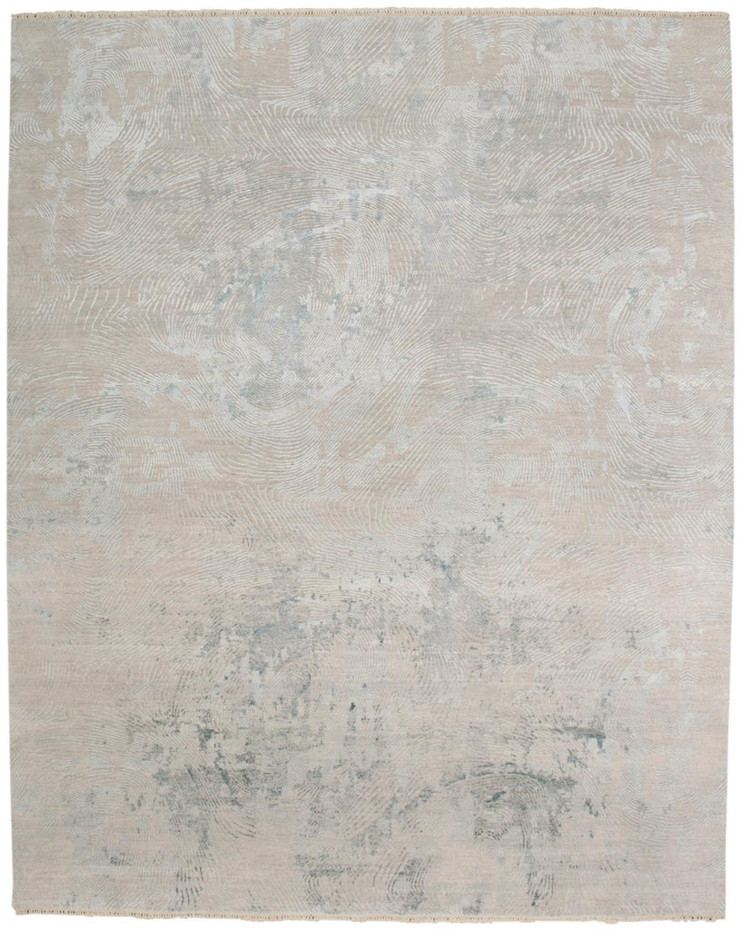 Hannah Modern Abstract Taupe Tan Gray Area Rug (8'6" x 11'6")