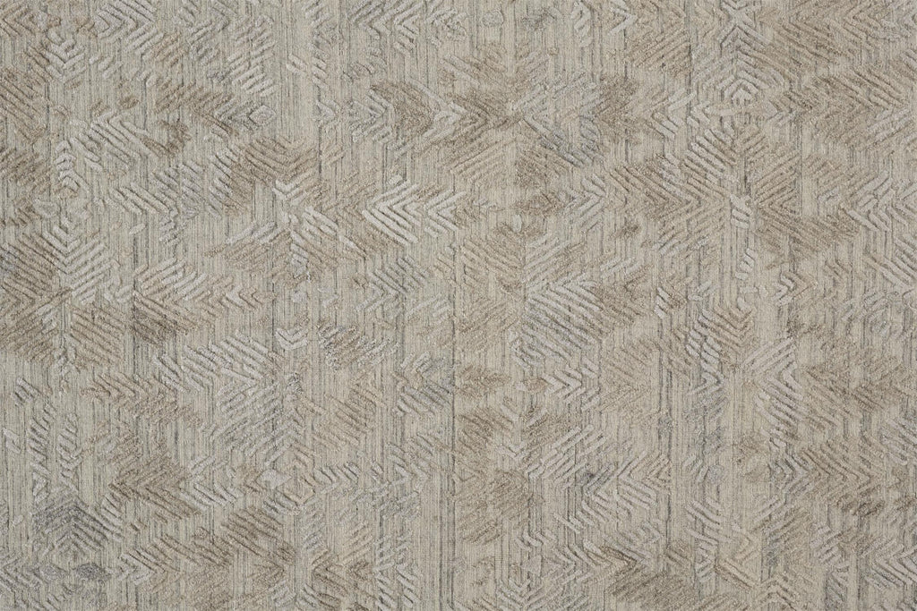 Elias Modern Abstract Gray Taupe Area Rug (8' x 10')