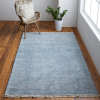 Caldwell Transitional Distressed Blue Gray Area Rug (7'6" x 9'6")