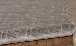 Lennox Modern Abstract Gray Taupe Ivory Area Rug (8' x 10')