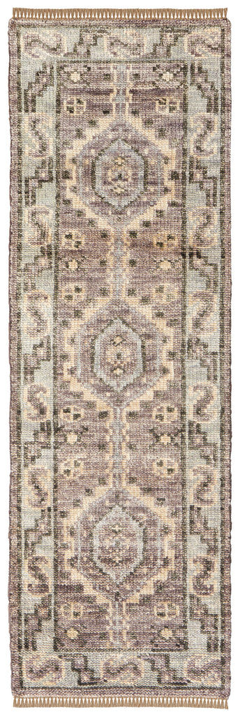 Fillmore Traditional Diamond Brown Gray Area Rug (2'6" x 14')