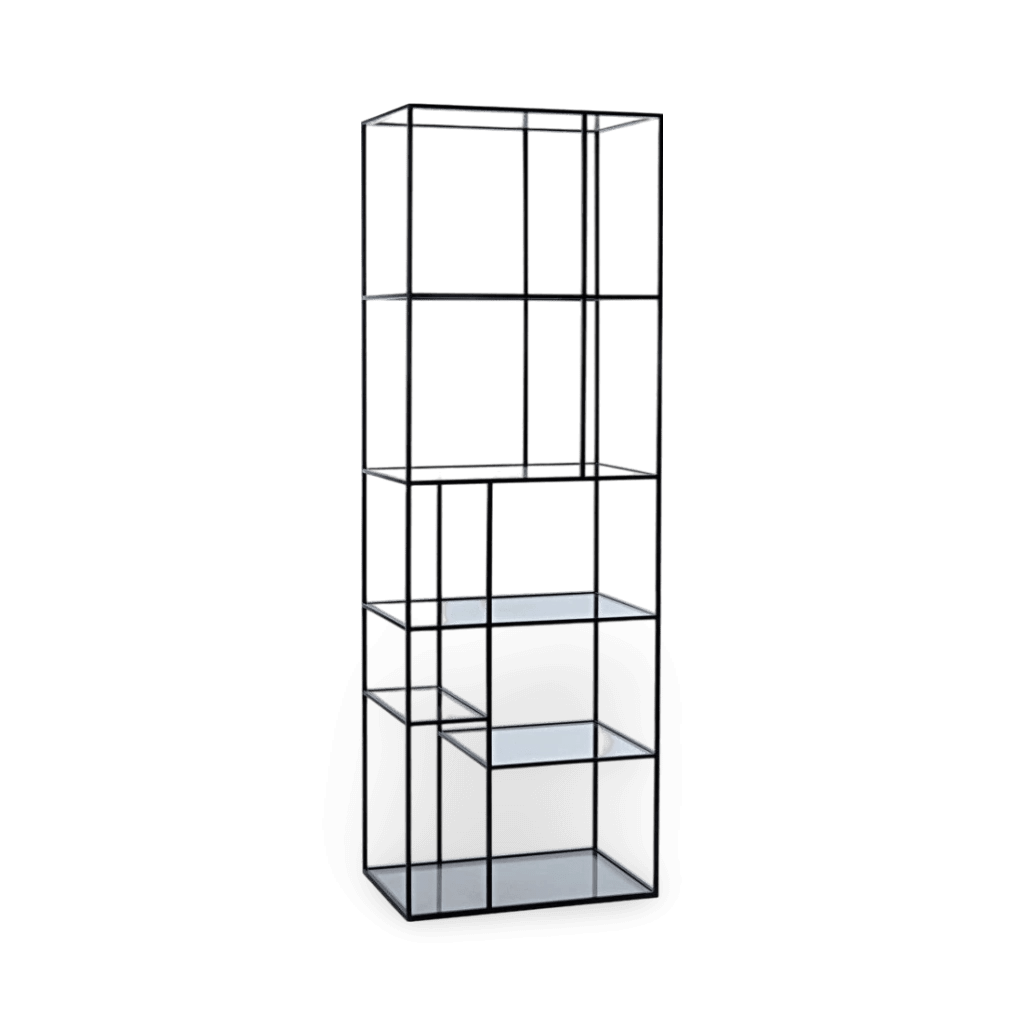 Tulou Shelves, Small, Black Metal