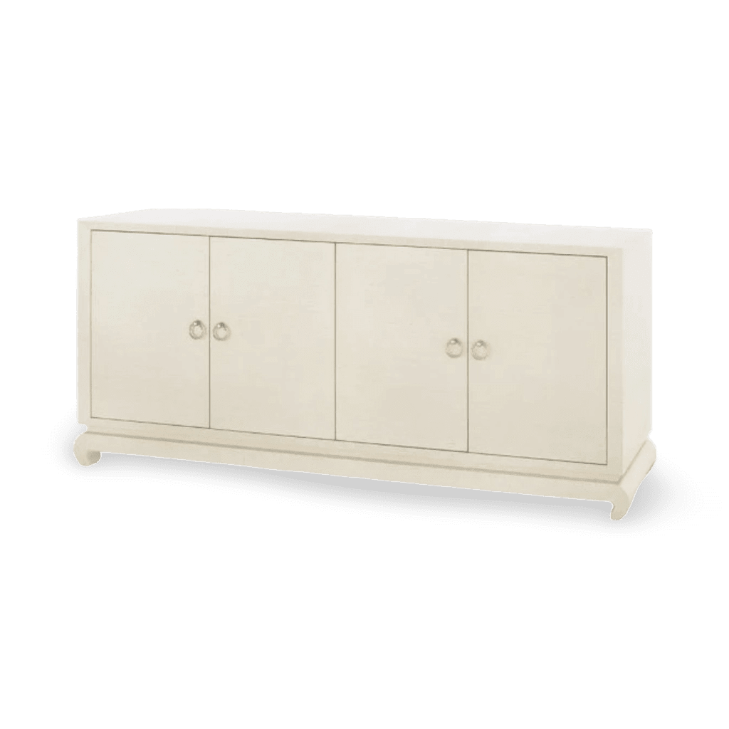 Meredith Extra Large 4-Door Cabinet - Canvas Cream