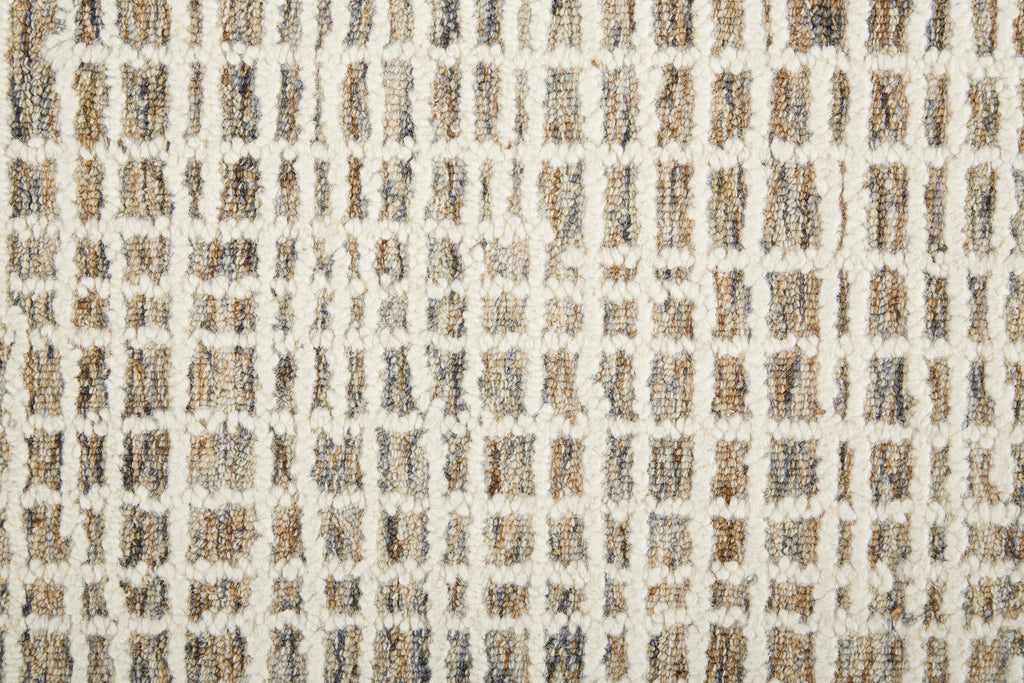 Maddox Transitional Abstract Tan Ivory Area Rug (3'6" x 5'6")