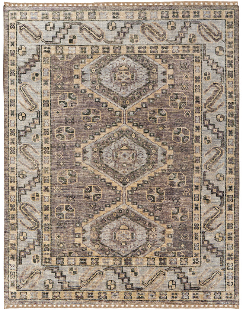 Fillmore Traditional Diamond Brown Gray Area Rug (12' x 15')