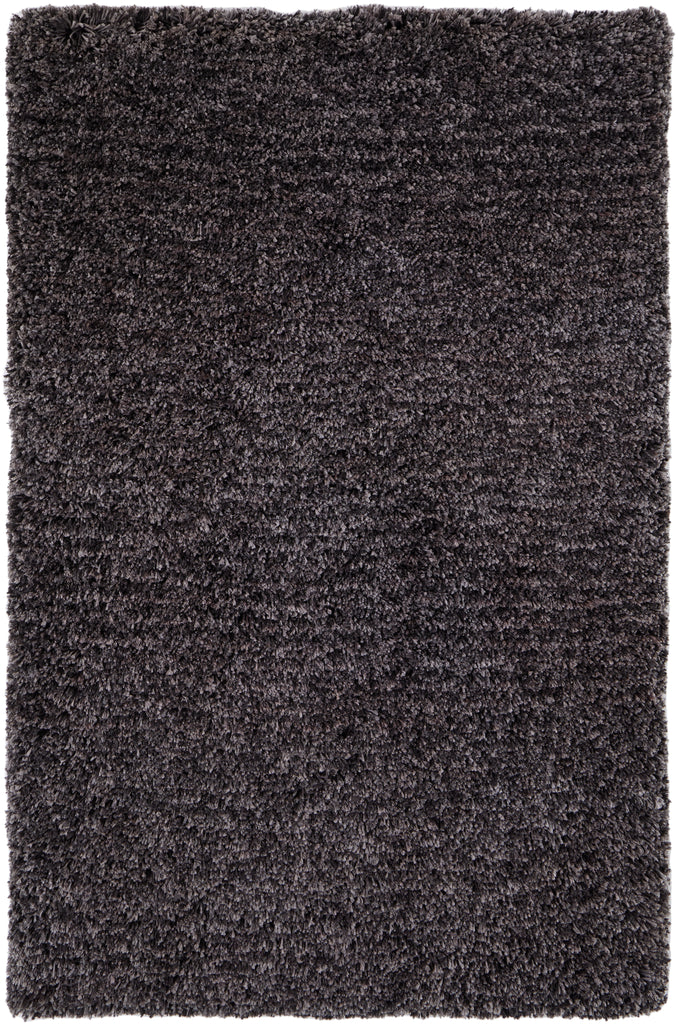 Stoneleigh Modern Solid Black Gray Area Rug (9' x 12')