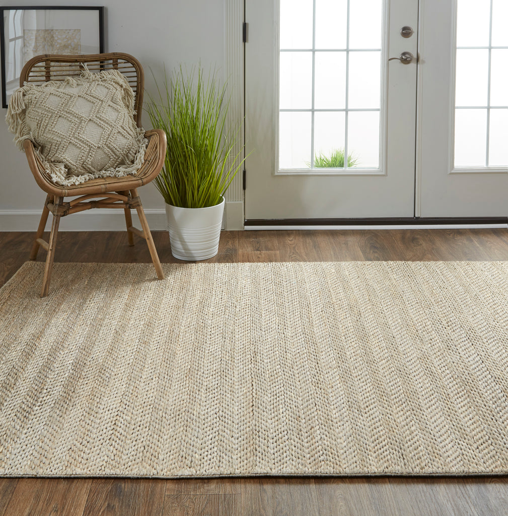 Kaelani Transitional Geometric Tan Gray Area Rug (8' x 11')