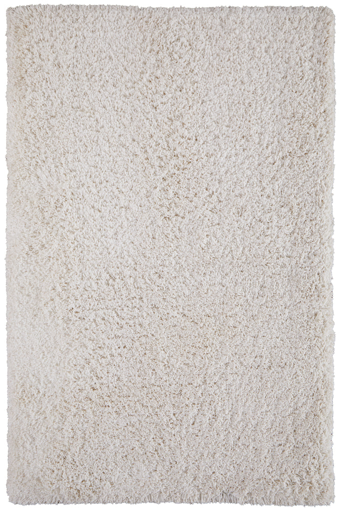 Stoneleigh Modern Solid Ivory White Area Rug (9' x 12')