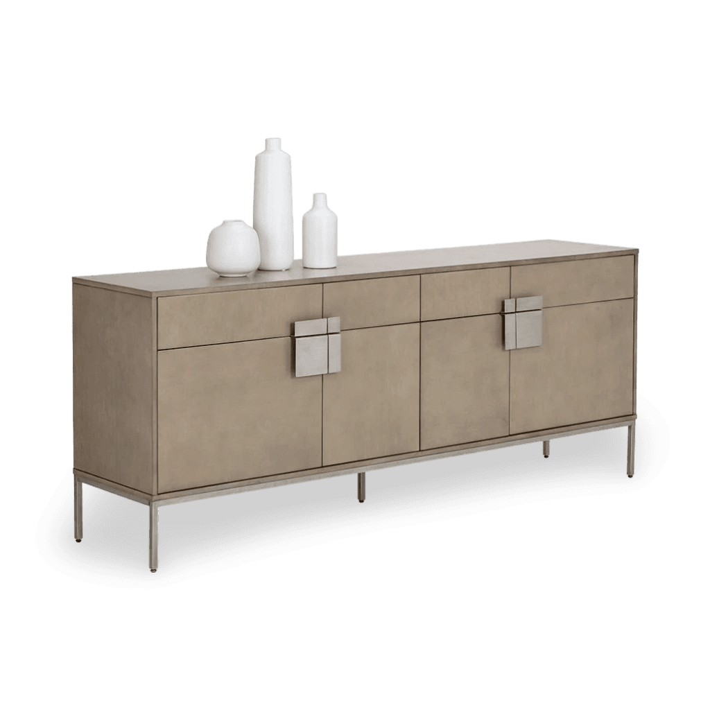 Jade Sideboard - Antique Silver - Ash Grey