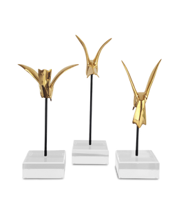 Gold Hummingbirds Set of 3