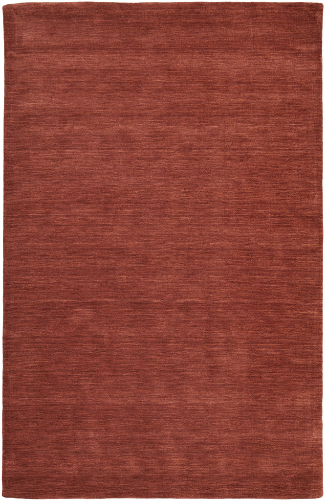 Luna Modern Solid Orange Red Area Rug (9'6" x 13'6")