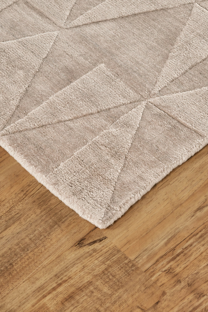 Gramercy Modern Geometric Taupe Area Rug (2' x 3')