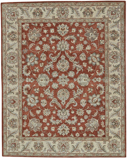 Eaton Traditional Oriental Red Brown Ivory Area Rug (2'6" x 10')