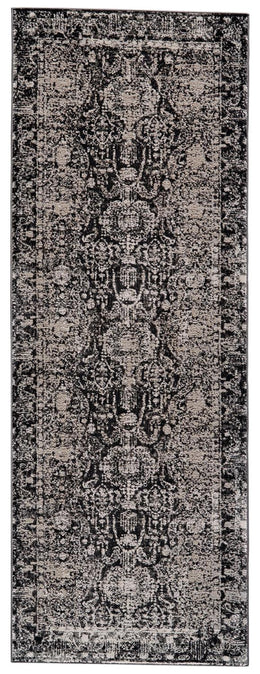 Prasad Modern Distressed Gray Ivory Area Rug (1'8" x 2'10")