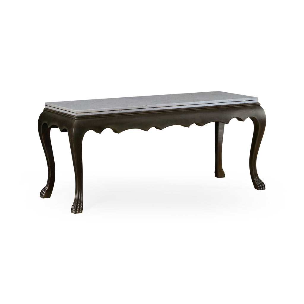 William Yeoward Eden Ebonized Distressed Oak Console Table