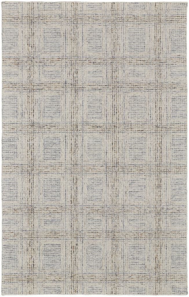 Belfort Transitional Geometric Ivory Gray Tan Area Rug (12' x 15')