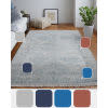 Caldwell Transitional Oriental Blue Gray Taupe Area Rug (10' x 14')