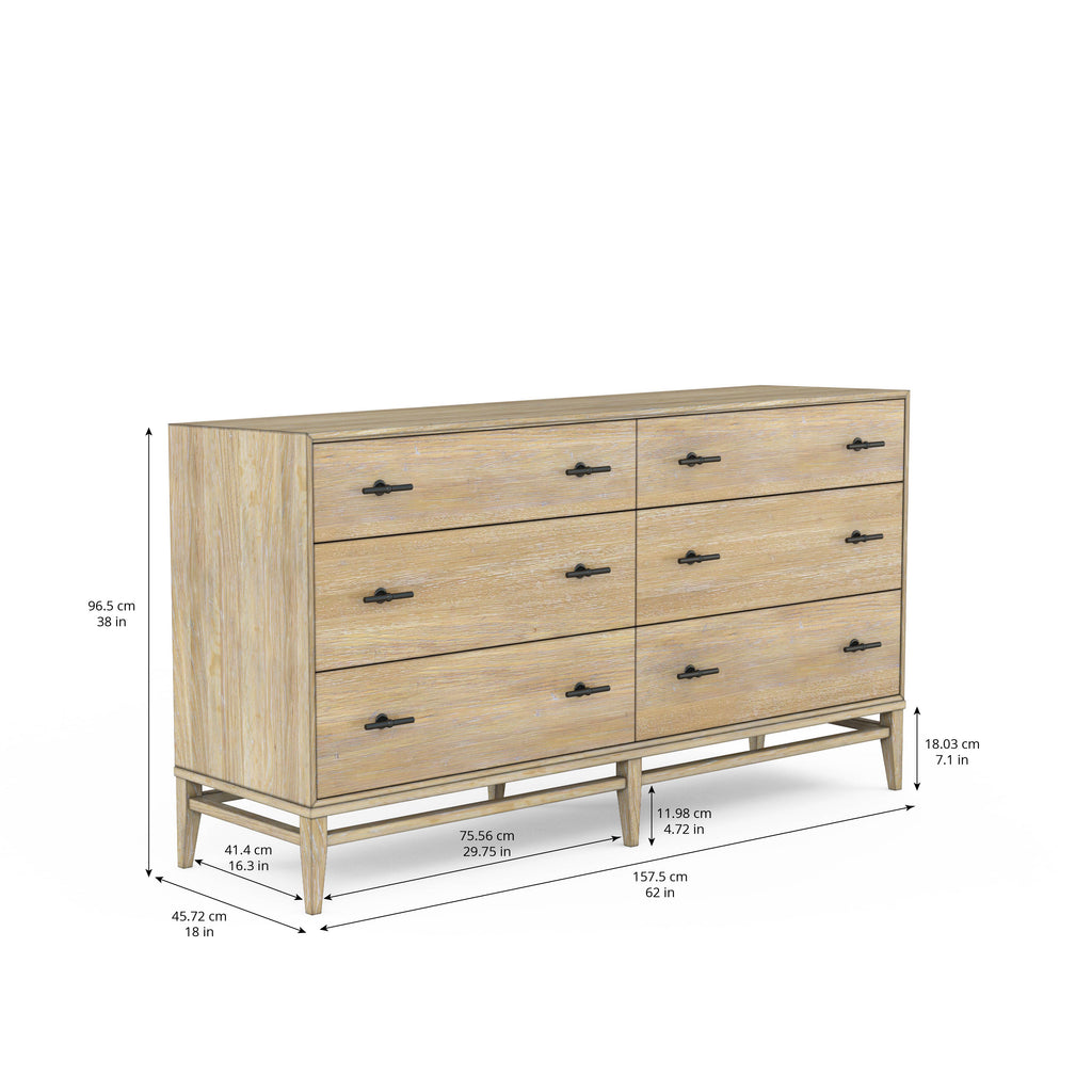 Frame Dresser - Six Drawers