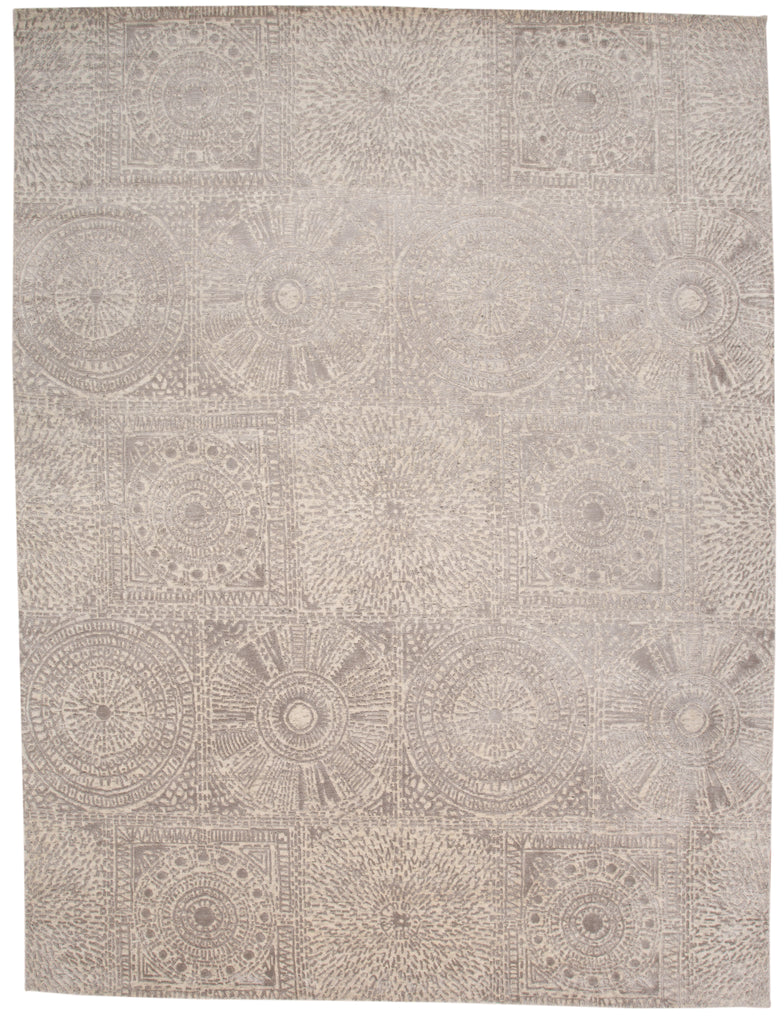 Hayden Modern Distressed Tan Brown Area Rug (7'9" x 9'9")