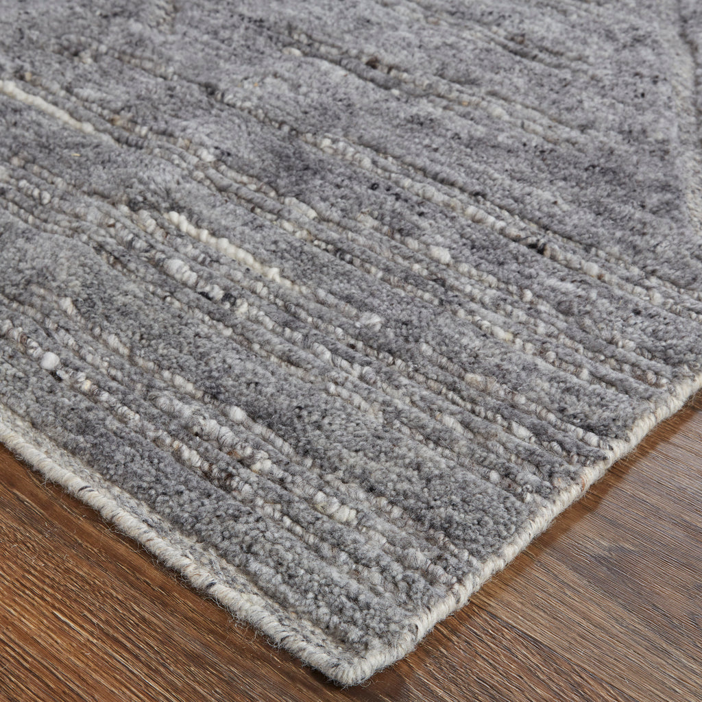 Norah Modern Abstract Gray Area Rug (2' x 3')