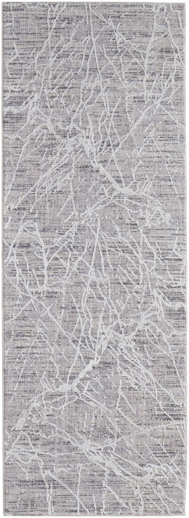 Lennon Transitional Abstract Taupe Gray Area Rug (2'10" x 8')