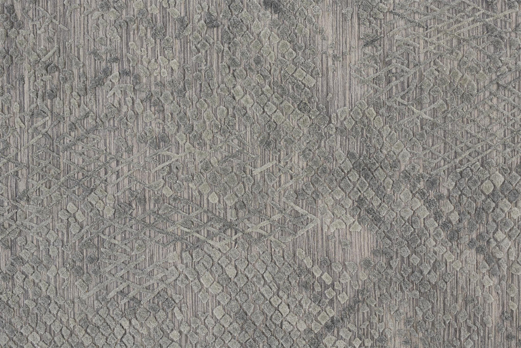 Elias Modern Abstract Gray Area Rug (10' x 14')