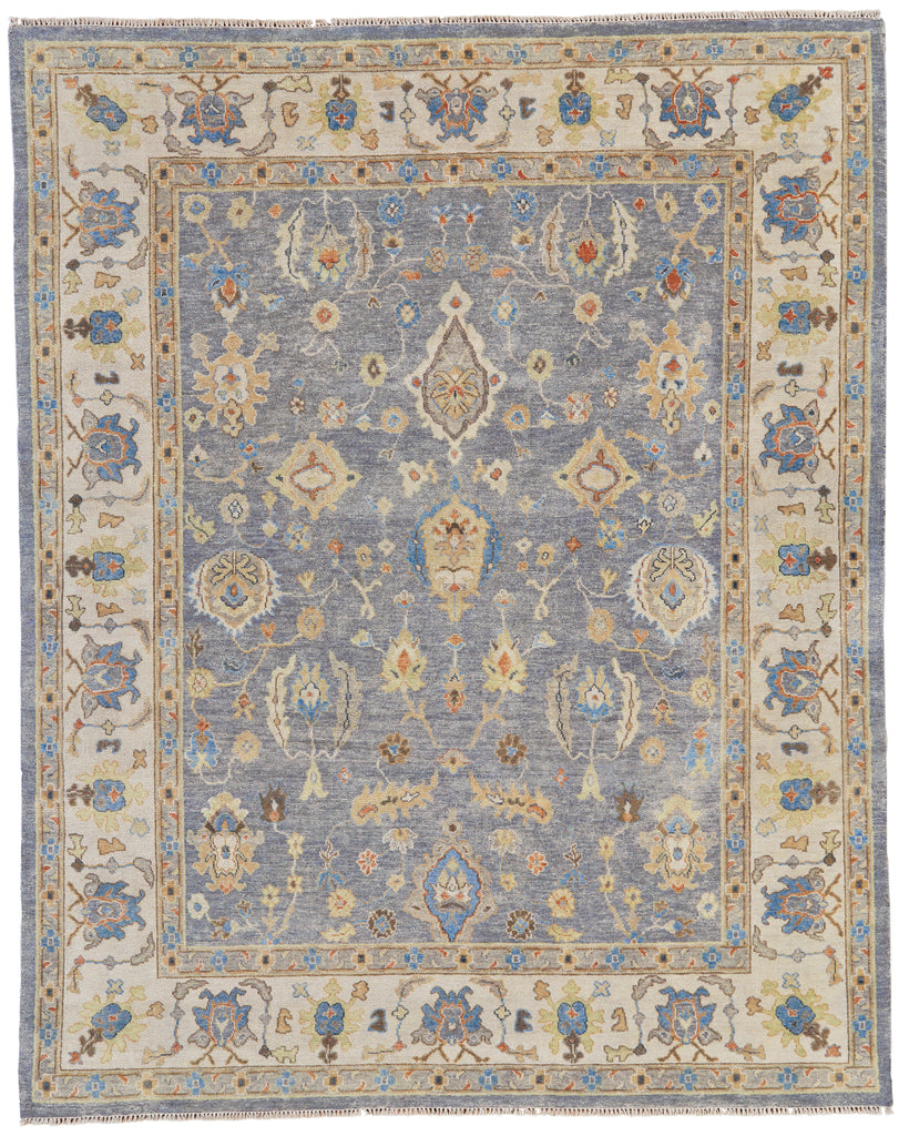 Anders Traditional Oriental Taupe Ivory Tan Area Rug (2' x 3')