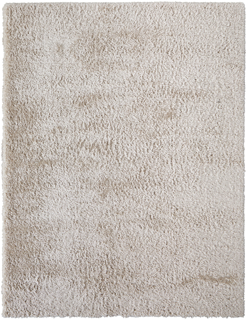 Darian Modern Solid Ivory Area Rug (9' x 12')