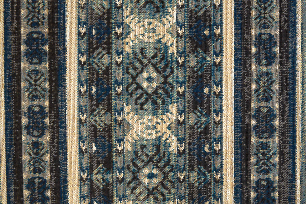 Nolan Transitional Diamond Blue Tan Black Area Rug (12'10" x 15')