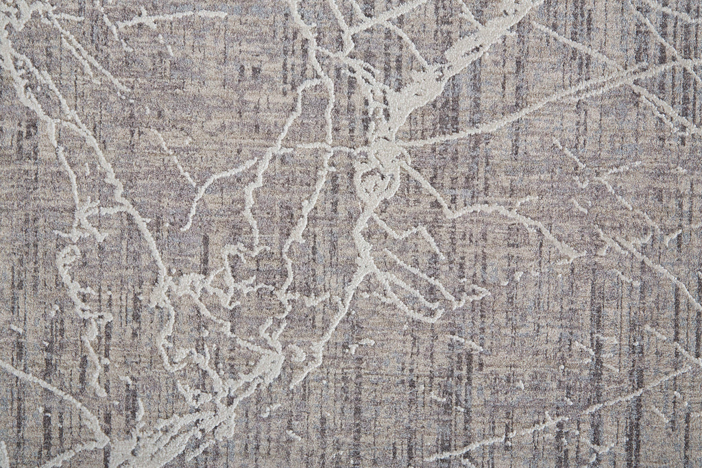 Lennon Transitional Abstract Taupe Gray Area Rug (4' x 6')