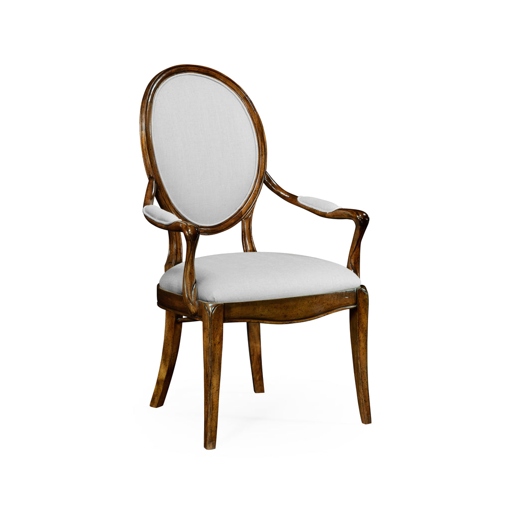 Windsor Spoon Back Upholstered Arm Chair
