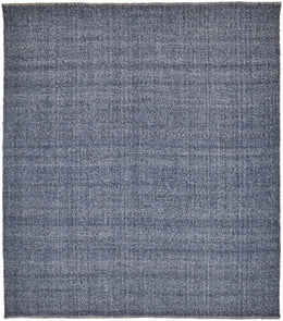 Naples Transitional Solid Blue Area Rug (8' x 10')