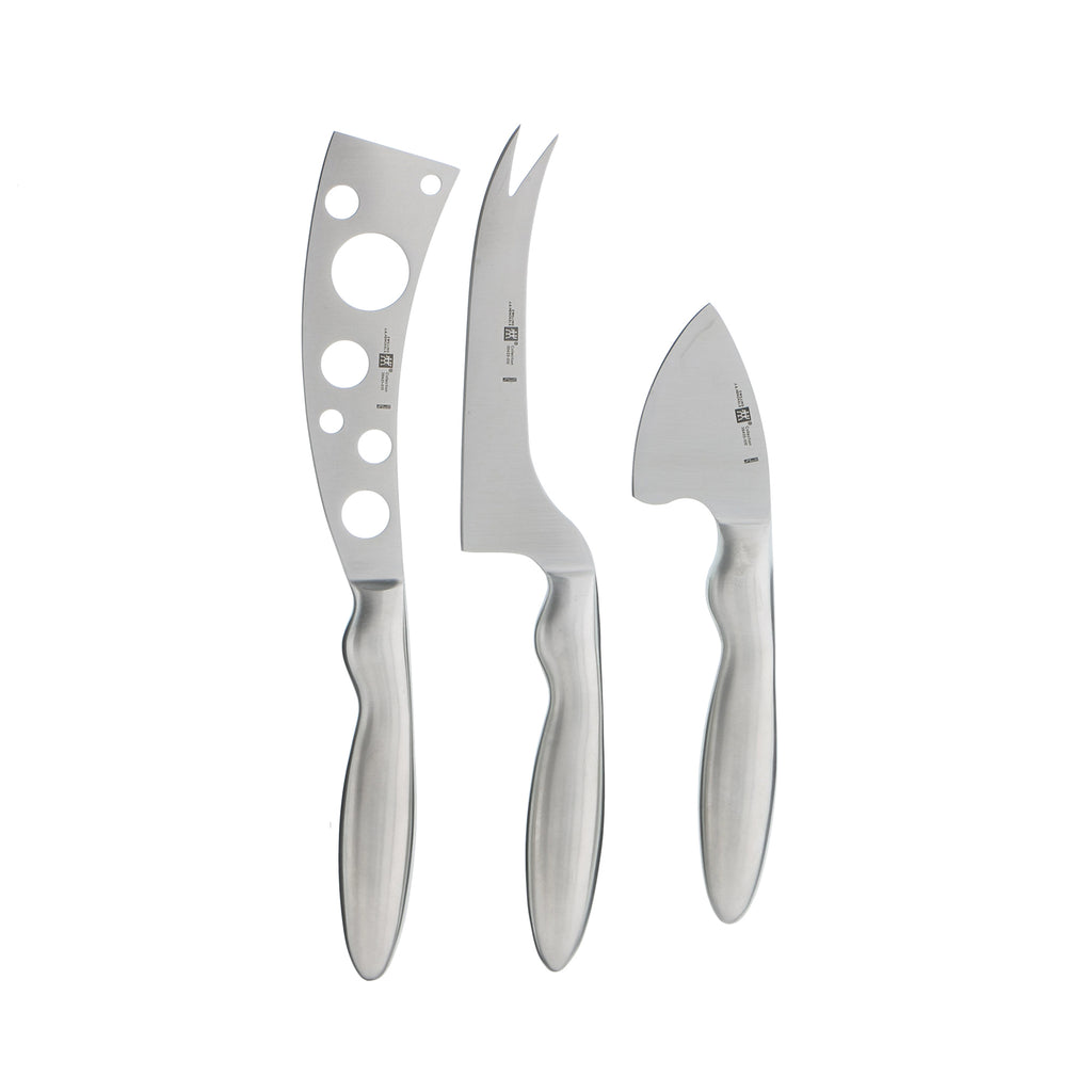 3-Piece Stainless Steel Cheese Knife Set Collection