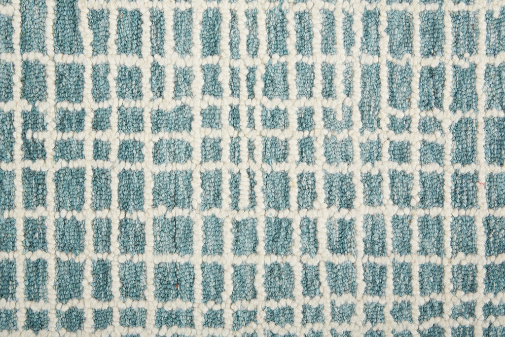 Maddox Transitional Abstract Blue Green Ivory Area Rug (10' x 14')