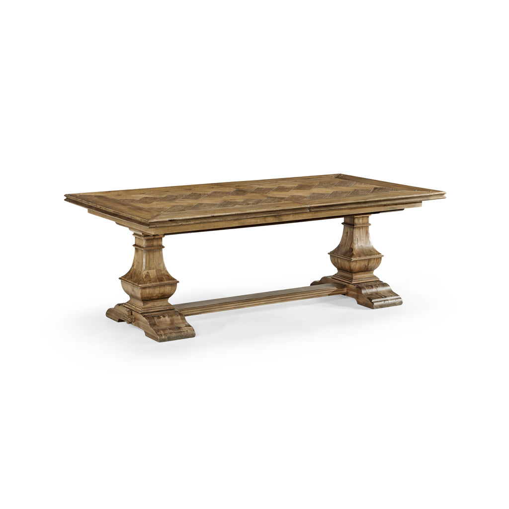 Casual Accents Medium Driftwood Parquet Top Dining Table