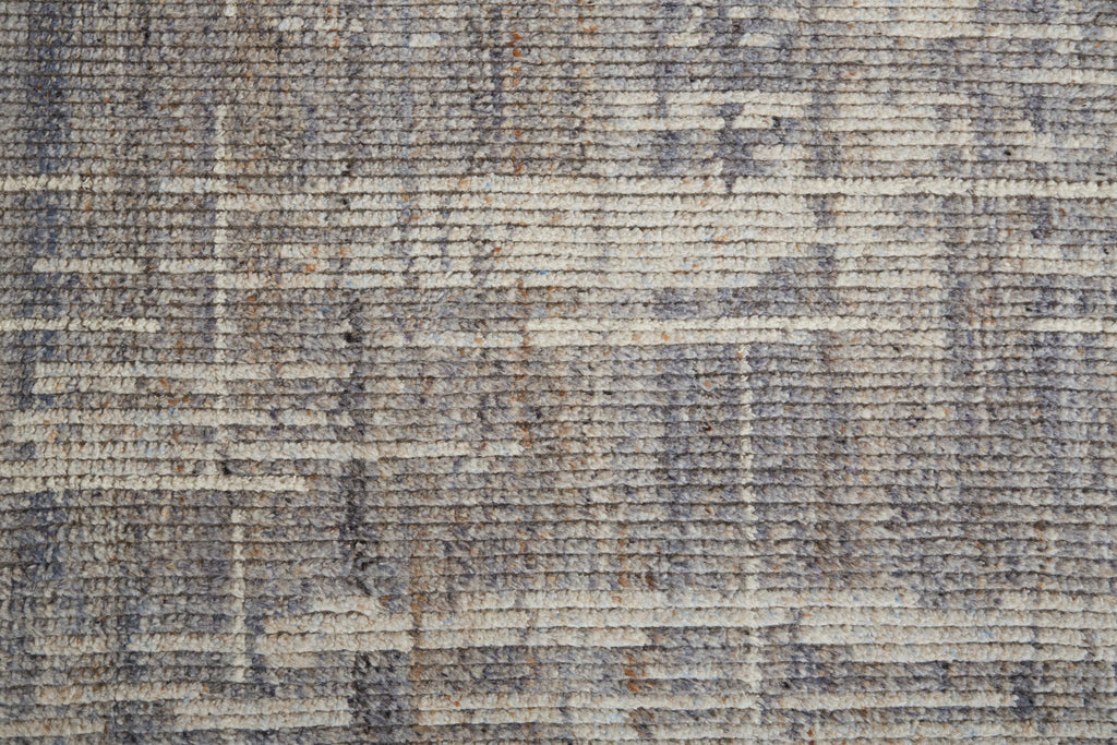 Alford Modern Abstract Gray Ivory Taupe Area Rug (5'6" x 8'6")