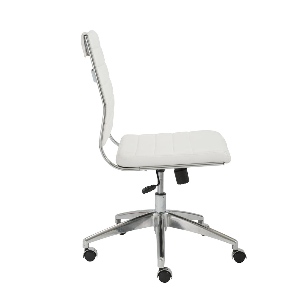 Axel Low Back Office Chair w/o Armrests - White